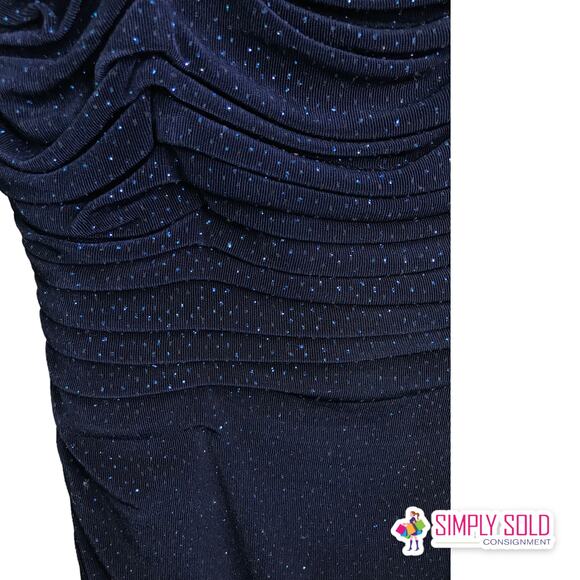 Laundry by Shelli Segal Women's Gown‎ Dress Jersey Sequin Maxi Evening 2 - Picture 11 of 16